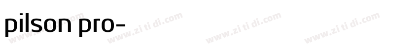 pilson pro字体转换